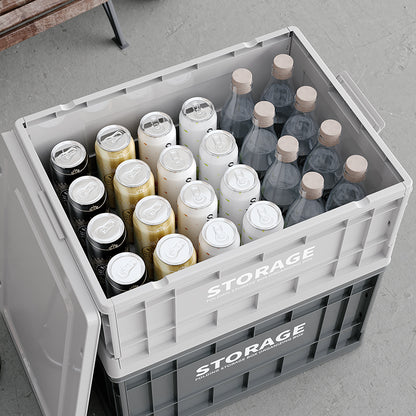 ANSENYA HOME 収納ボックス 折りたたみコンテナ 収納ケース コンテナ 衣装ケース アウトドア 部屋 リビング オフィス 家庭 車用 衣類収納 飲料 書類 防湿 防塵 キャスター付き 蓋付き 積み重ね可 組立簡単 4色展開 多サイズ選択 布団 衣類 ペットボトル おもちゃ お菓子 キッチン 取っ手付き 移動可能