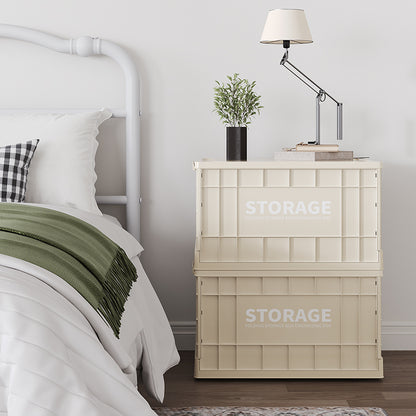 ANSENYA HOME 収納ボックス 折りたたみコンテナ 収納ケース コンテナ 衣装ケース アウトドア 部屋 リビング オフィス 家庭 車用 衣類収納 飲料 書類 防湿 防塵 キャスター付き 蓋付き 積み重ね可 組立簡単 4色展開 多サイズ選択 布団 衣類 ペットボトル おもちゃ お菓子 キッチン 取っ手付き 移動可能