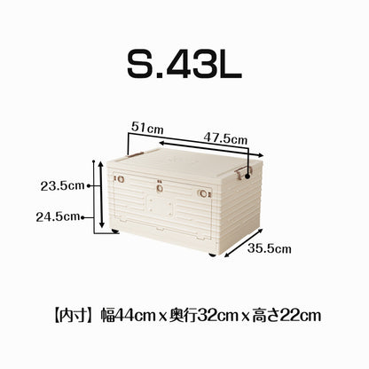 ANSENYA HOME 折りたたみ 収納ボックス 目隠し３面開き 衣装ケース コンテナ ボックス キャスター付き 衣類ボックス おしゃれ 収納ケース 可愛い 本箱 ふたつき 積み重ね 大容量 前開き 組み立て簡単 雑物整理ボックス 書類 おもちゃ収納