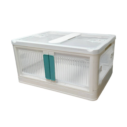 ANSENYA HOME 折りたたみ 収納ボックス 5面開閉 大容量 収納ケース 衣装ケース 折りたたみコンテナボックス 大型 押し入れ収納 ボックス プラスチック コンテナ クリアボックス 蓋付き おもちゃ 衣類 おしゃれ