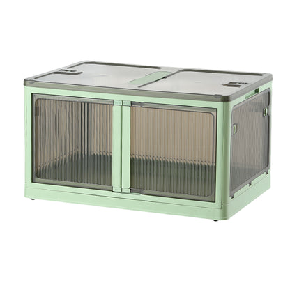 ANSENYA HOME 折りたたみ 収納ボックス 5面開閉 大容量 収納ケース 衣装ケース 折りたたみコンテナボックス 大型 押し入れ収納 ボックス プラスチック コンテナ クリアボックス 蓋付き おもちゃ 衣類 おしゃれ