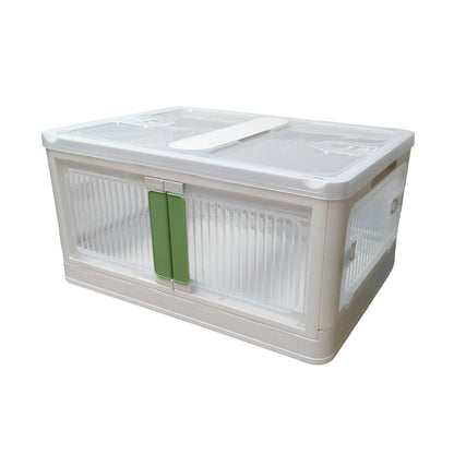 ANSENYA HOME 折りたたみ 収納ボックス 5面開閉 大容量 収納ケース 衣装ケース 折りたたみコンテナボックス 大型 押し入れ収納 ボックス プラスチック コンテナ クリアボックス 蓋付き おもちゃ 衣類 おしゃれ